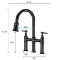 Dual Handle Pull-Down Faucet